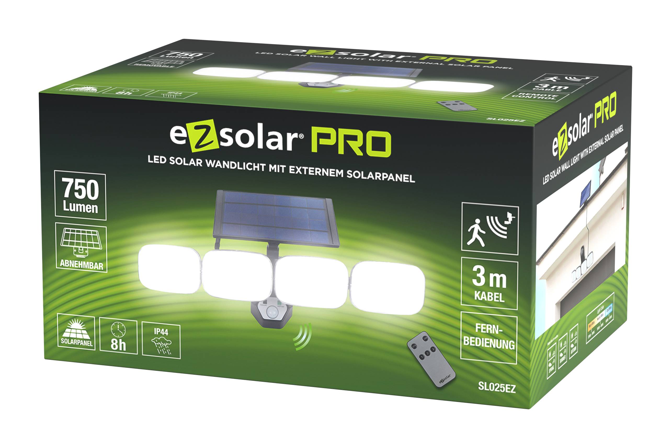 Applique solaire EZ Solar SL025EZ - 750lm - Imagen 1