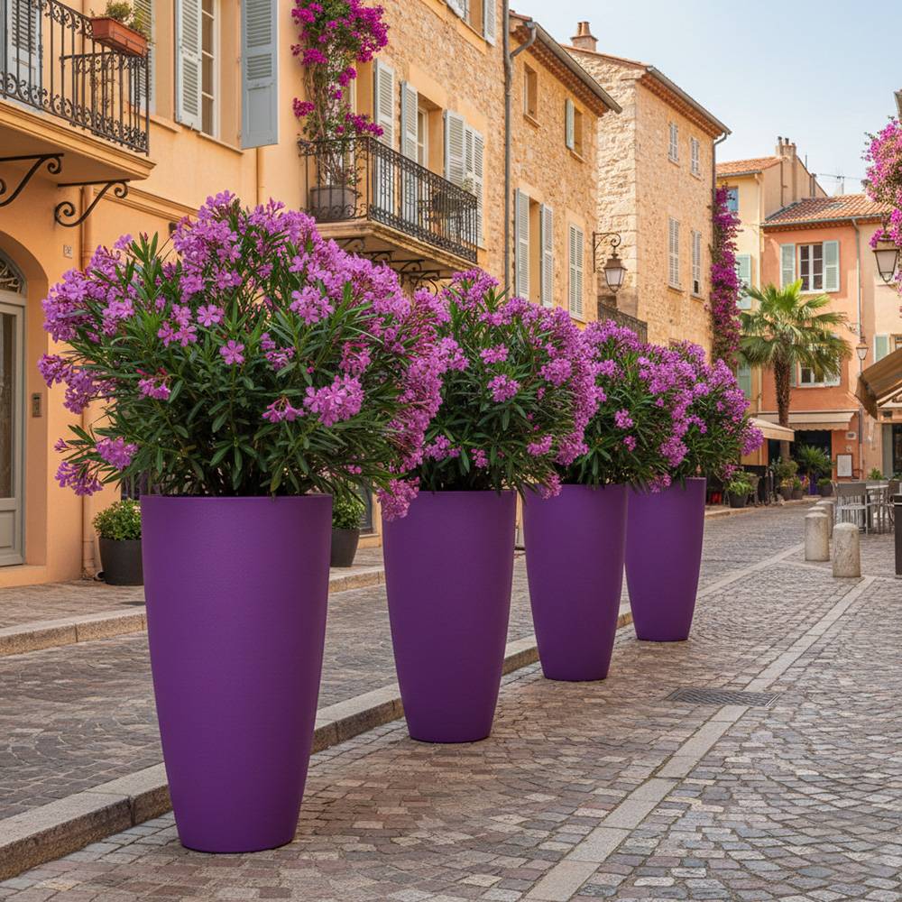 Pot de fleurs conique 200l delight - plast'up rotomoulage - Image 4