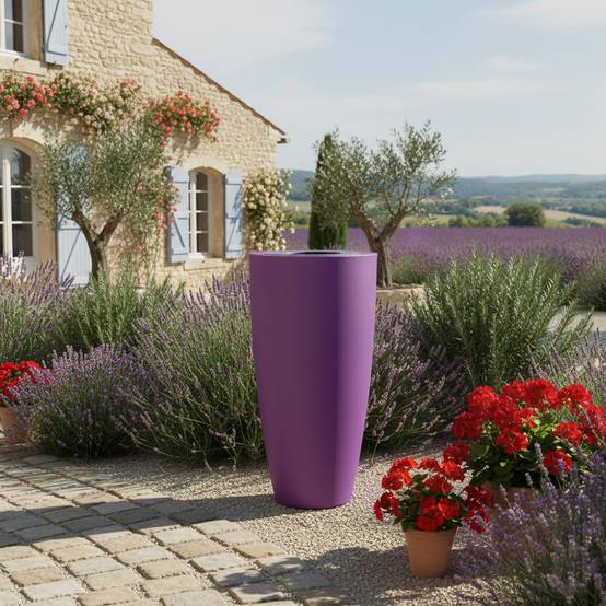 Pot de fleurs conique 200l delight - plast'up rotomoulage - Image 2