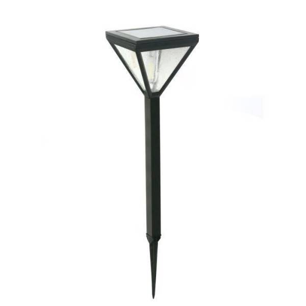 Lanterne solaire inox verre perlé 25 lumens blanc chaud - GALIX - Image 2