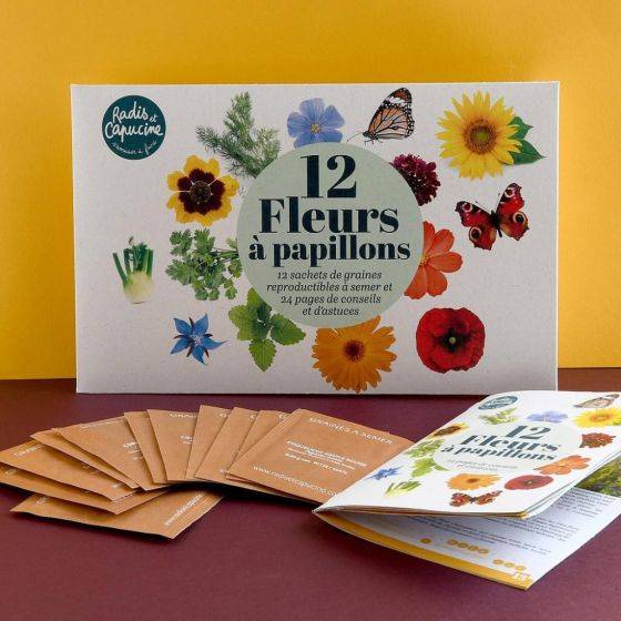 Radis et Capucine - Radis et Capucine - Enveloppe 12 sachets - Fleurs à papillons - Imagen 3