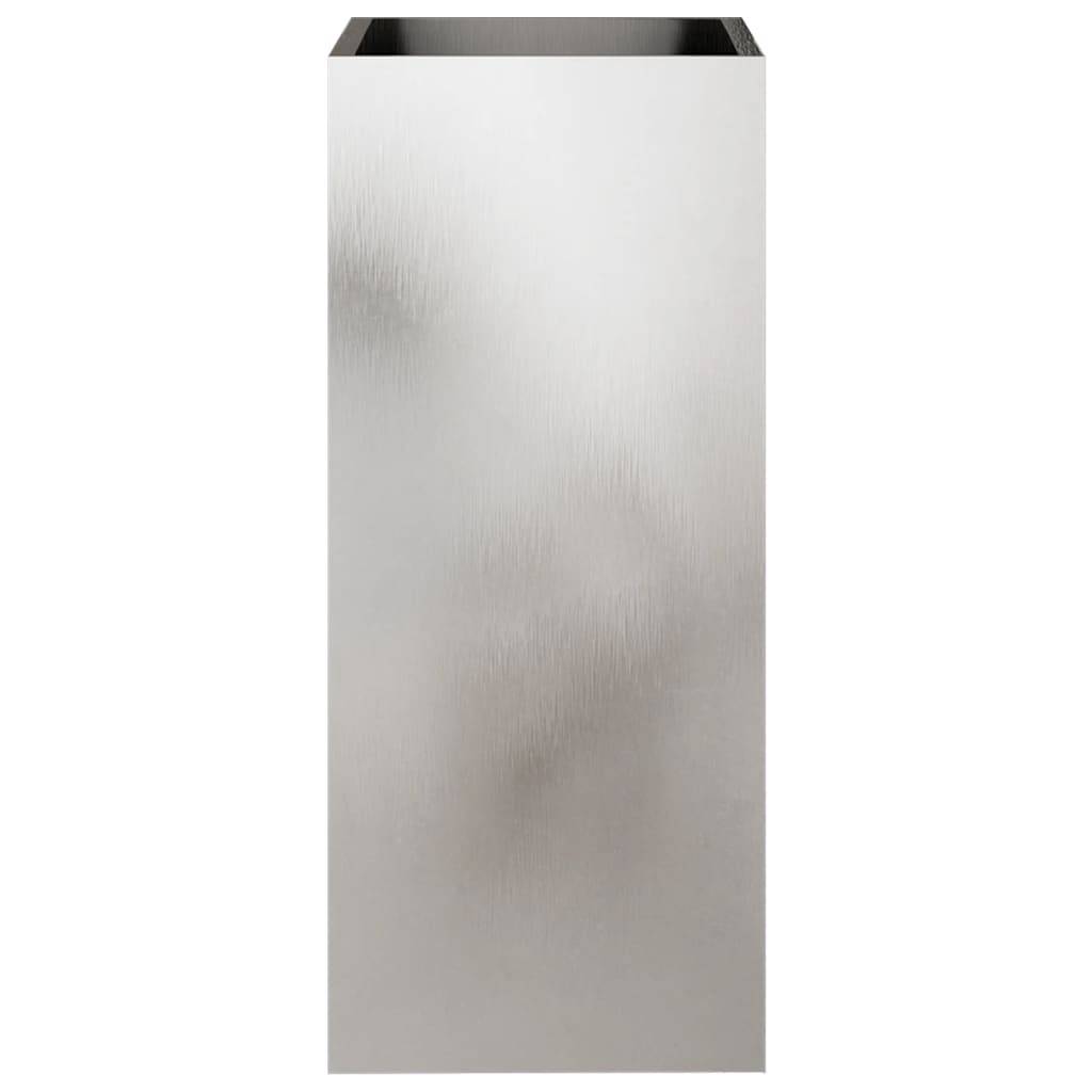 Jardinière acier inoxydable argenté 32 x 29 x 75 cm - PANGIVO - Image 4