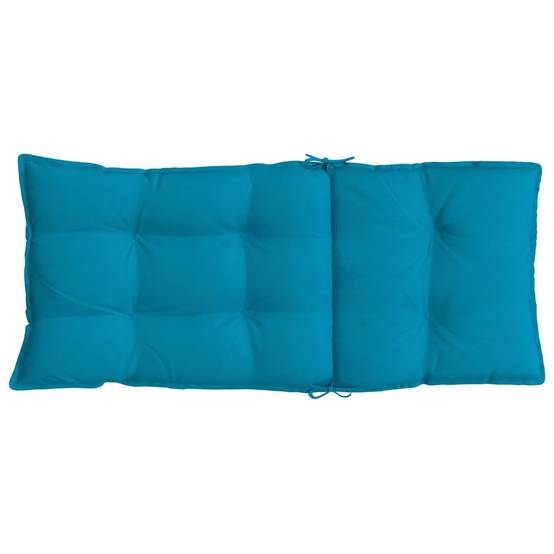 Coussins de chaise à dossier haut lot de 2 tissu Oxford bleu clair 120 x 50 x 7 cm - PANGIVO - Image 7