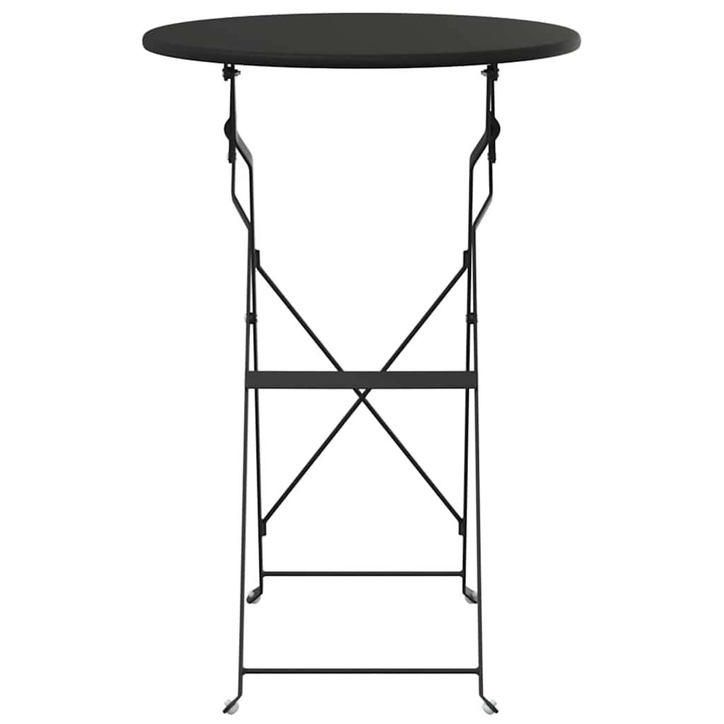 Maison Chic - Table de jardin | Table bistrot Anthracite Ø 50 x 71 cm Acier revêtu de poudre - Image 4
