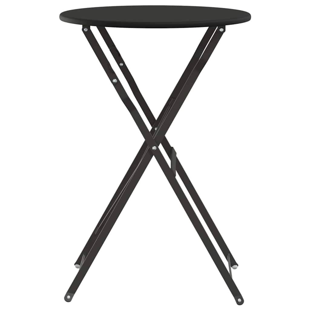 Maison Chic - Table de jardin | Table bistrot Anthracite Ø 50 x 71 cm Acier revêtu de poudre - Image 5