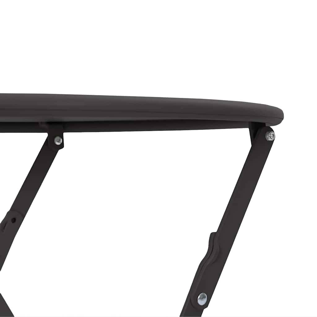 Maison Chic - Table de jardin | Table bistrot Anthracite Ø 50 x 71 cm Acier revêtu de poudre - Image 7