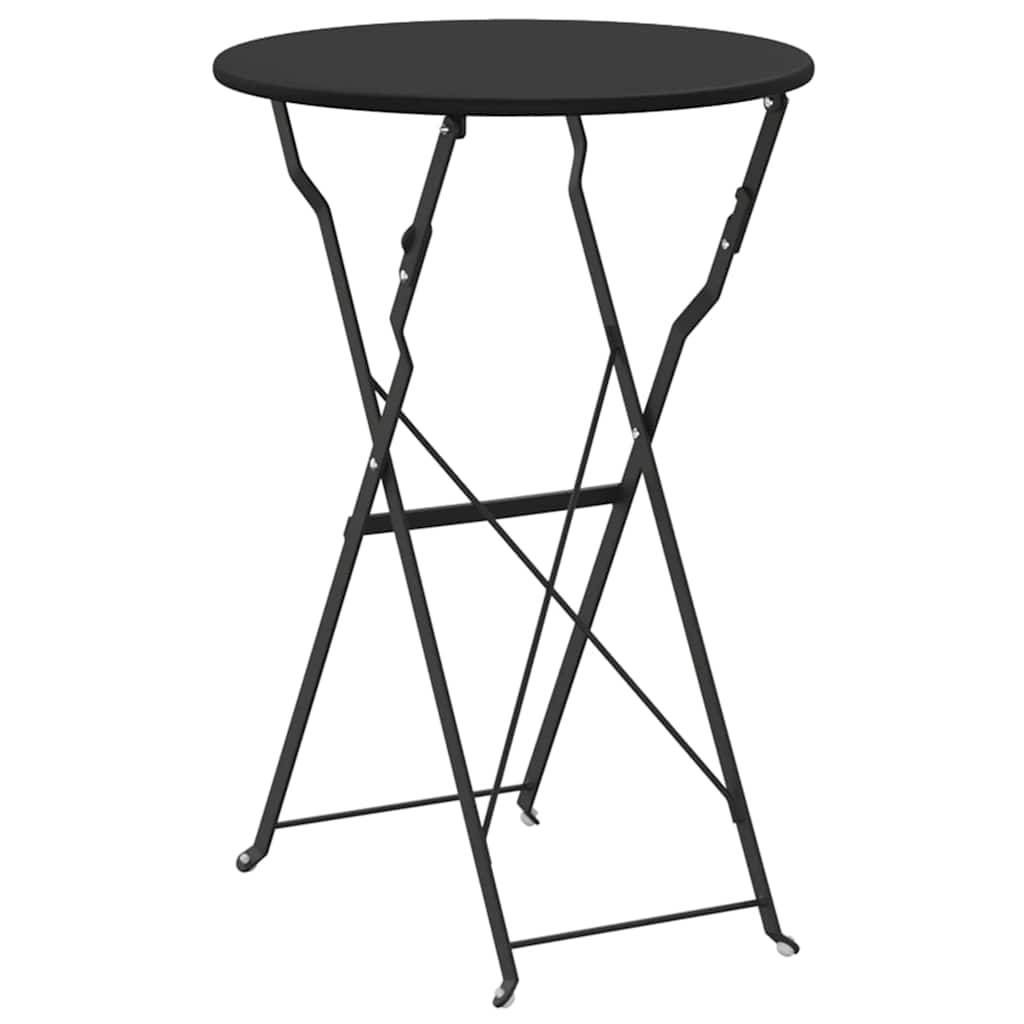 Maison Chic - Table de jardin | Table bistrot Anthracite Ø 50 x 71 cm Acier revêtu de poudre - Image 6