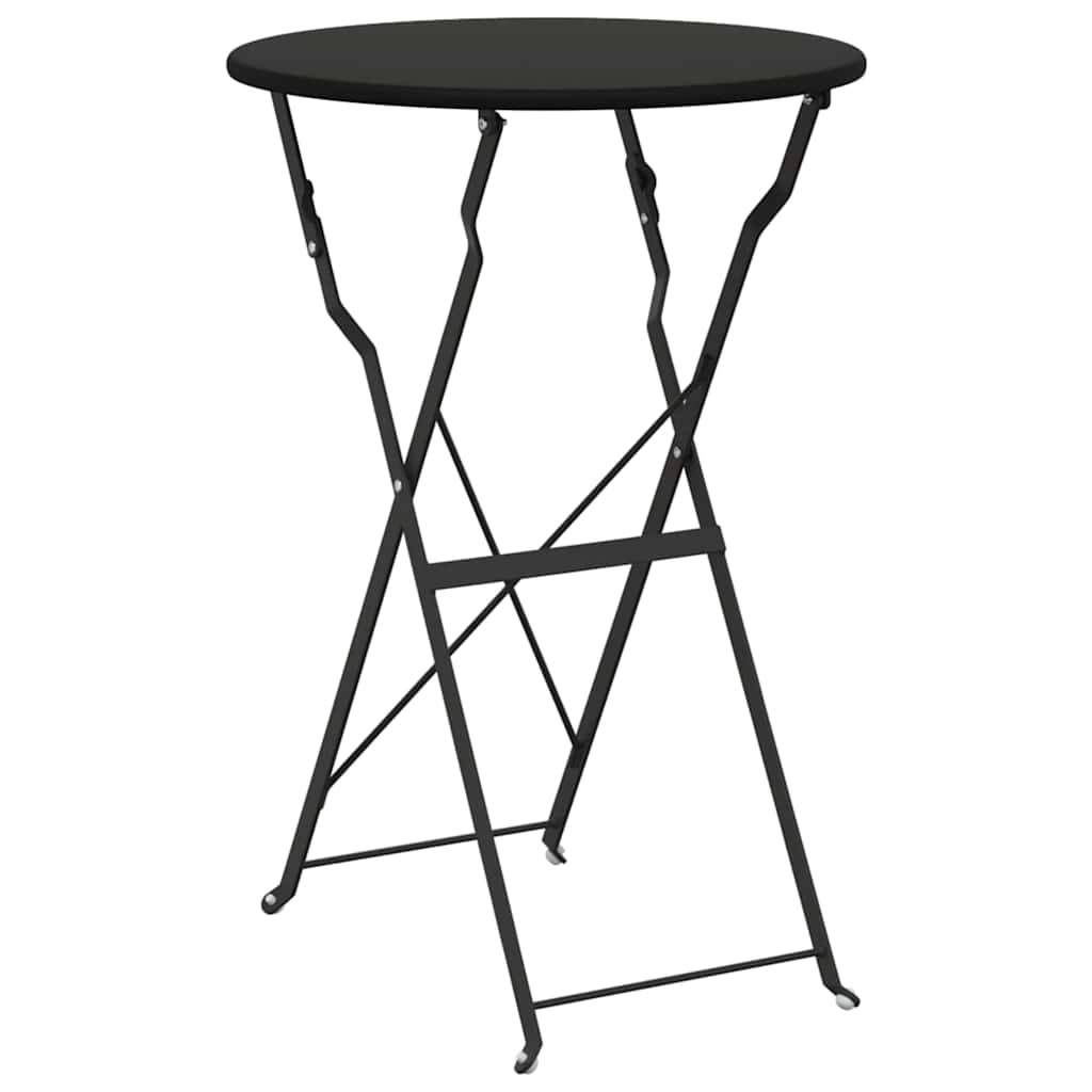 Maison Chic - Table de jardin | Table bistrot Anthracite Ø 50 x 71 cm Acier revêtu de poudre - Image 1