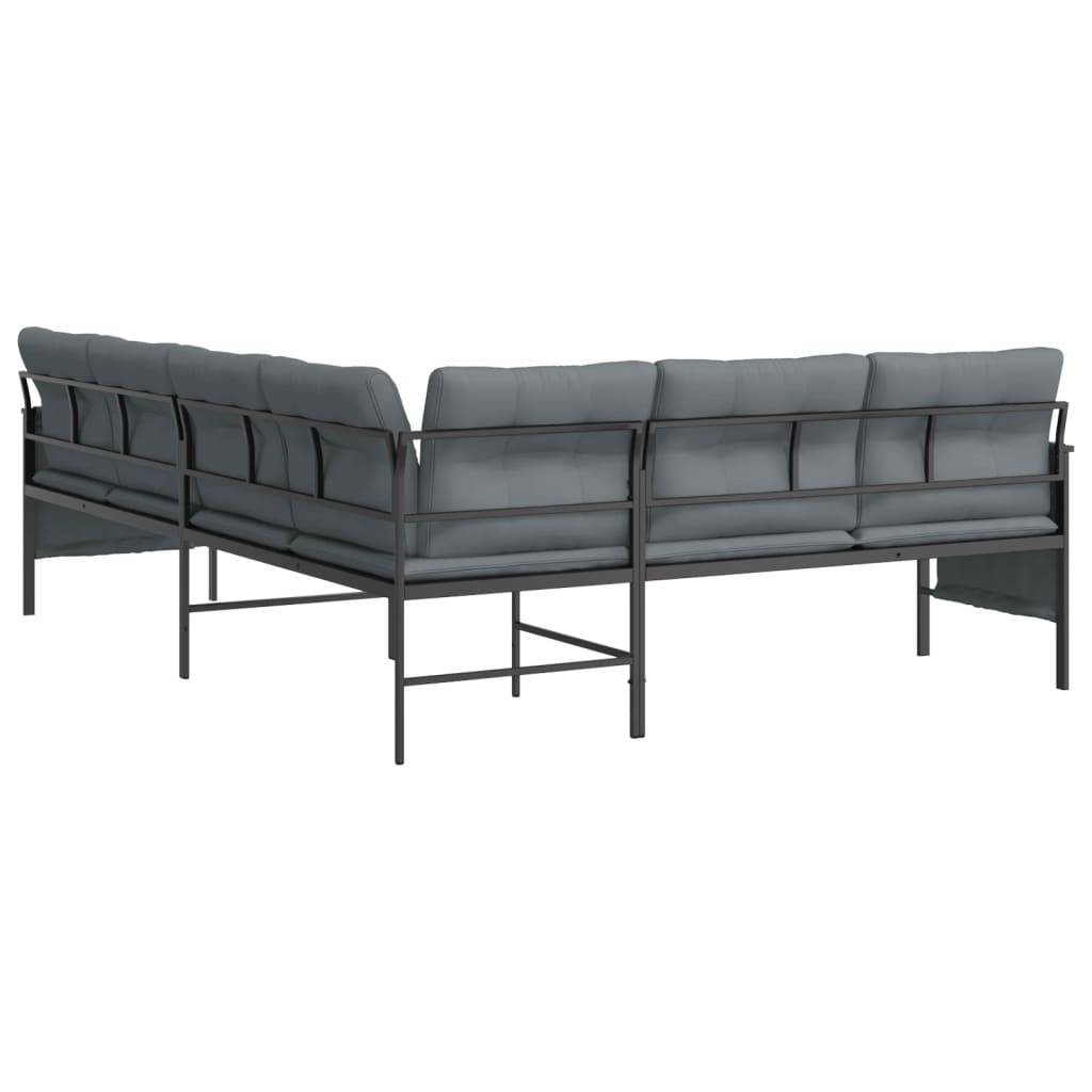 Vidaxl - Canapé d'angle de jardin anthracite acier et textilène vidaXL 362812 - Imagen 6