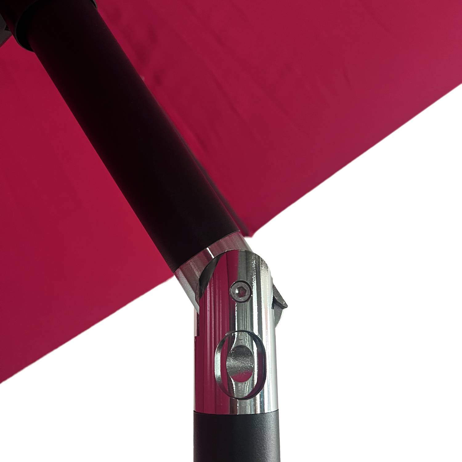 Happy Garden - Parasol droit HAPUNA rond 3,30m de diamètre fuchsia - HAPPY GARDEN - Imagen 5