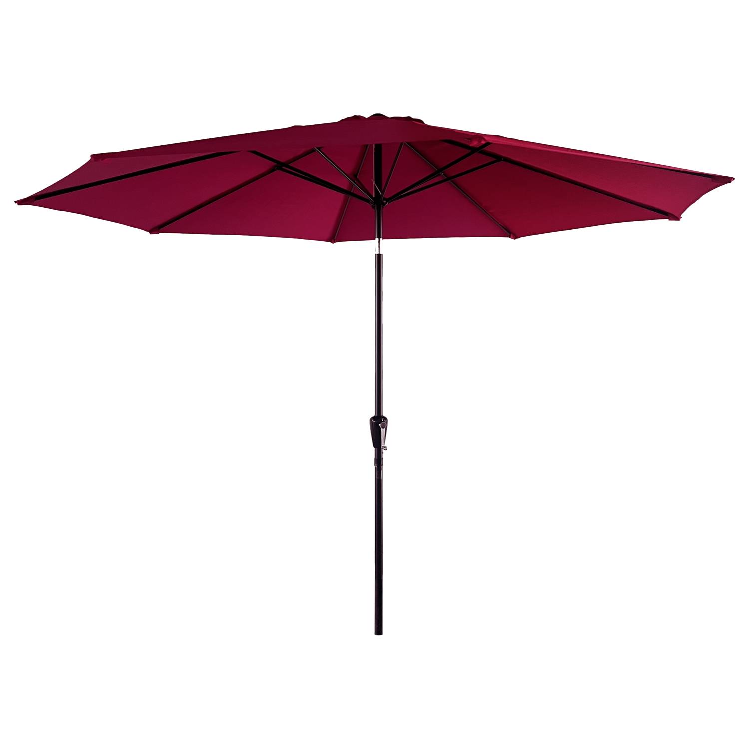 Happy Garden - Parasol droit HAPUNA rond 3,30m de diamètre fuchsia - HAPPY GARDEN - Imagen 1