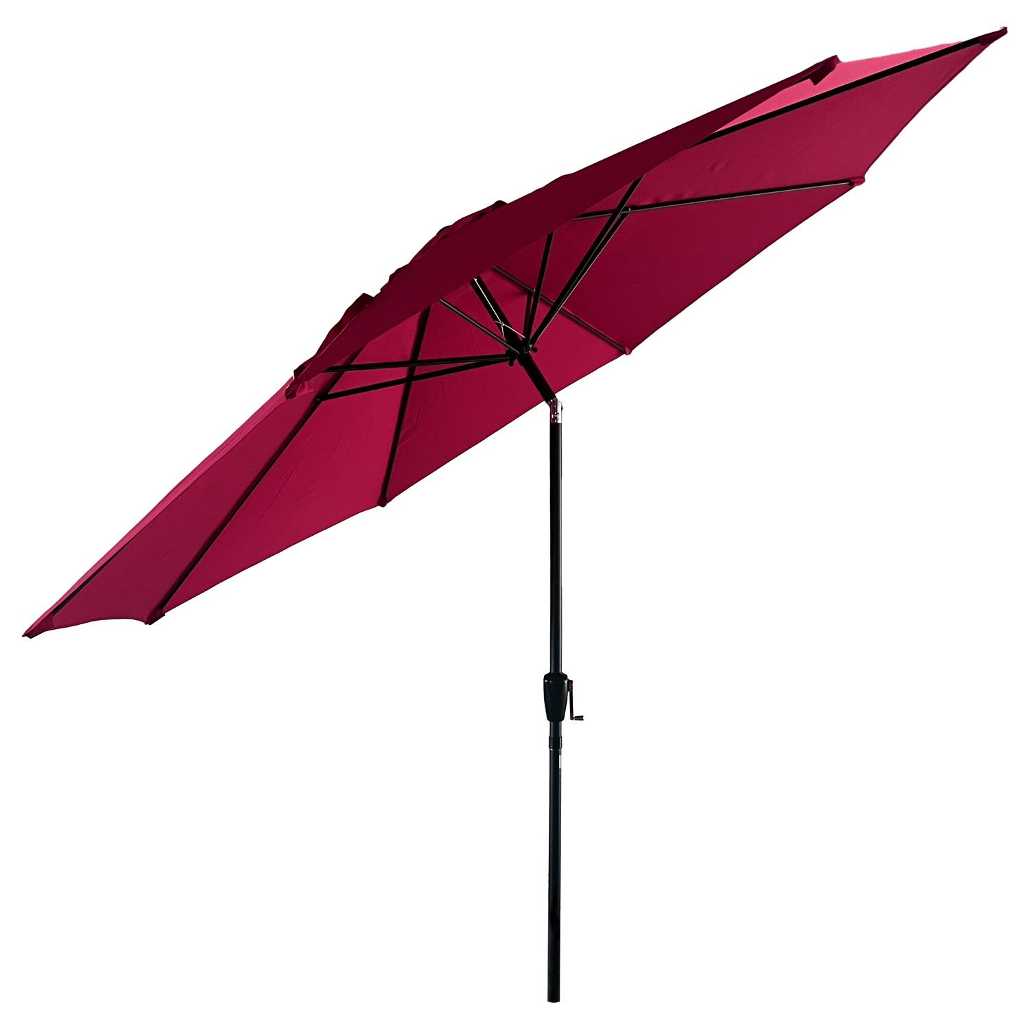 Happy Garden - Parasol droit HAPUNA rond 3,30m de diamètre fuchsia - HAPPY GARDEN - Imagen 3