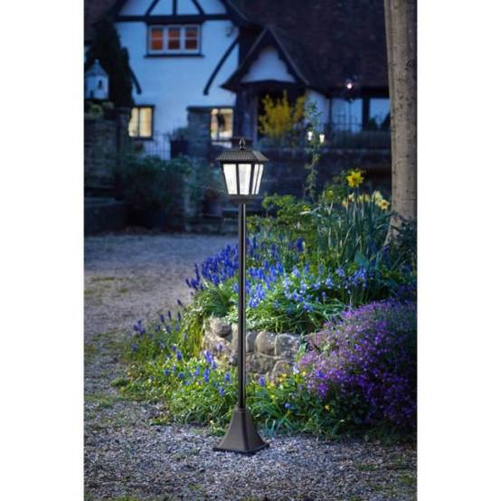Smart Garden - Lampadaire solaire - SMART GARDEN - Metro - 20 lumens - Noir - 130 x 18 cm - Image 4