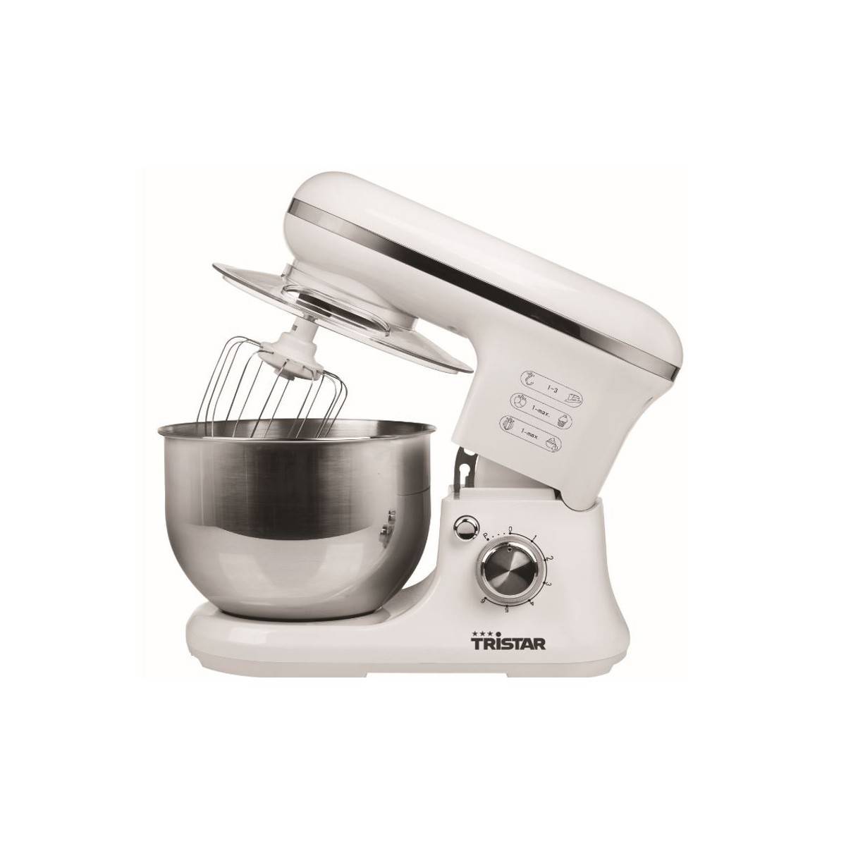 Robot multifonction 1200W Cuve 5 litres MX-4817 Blanc Accessoires TRISTAR - Imagen 5