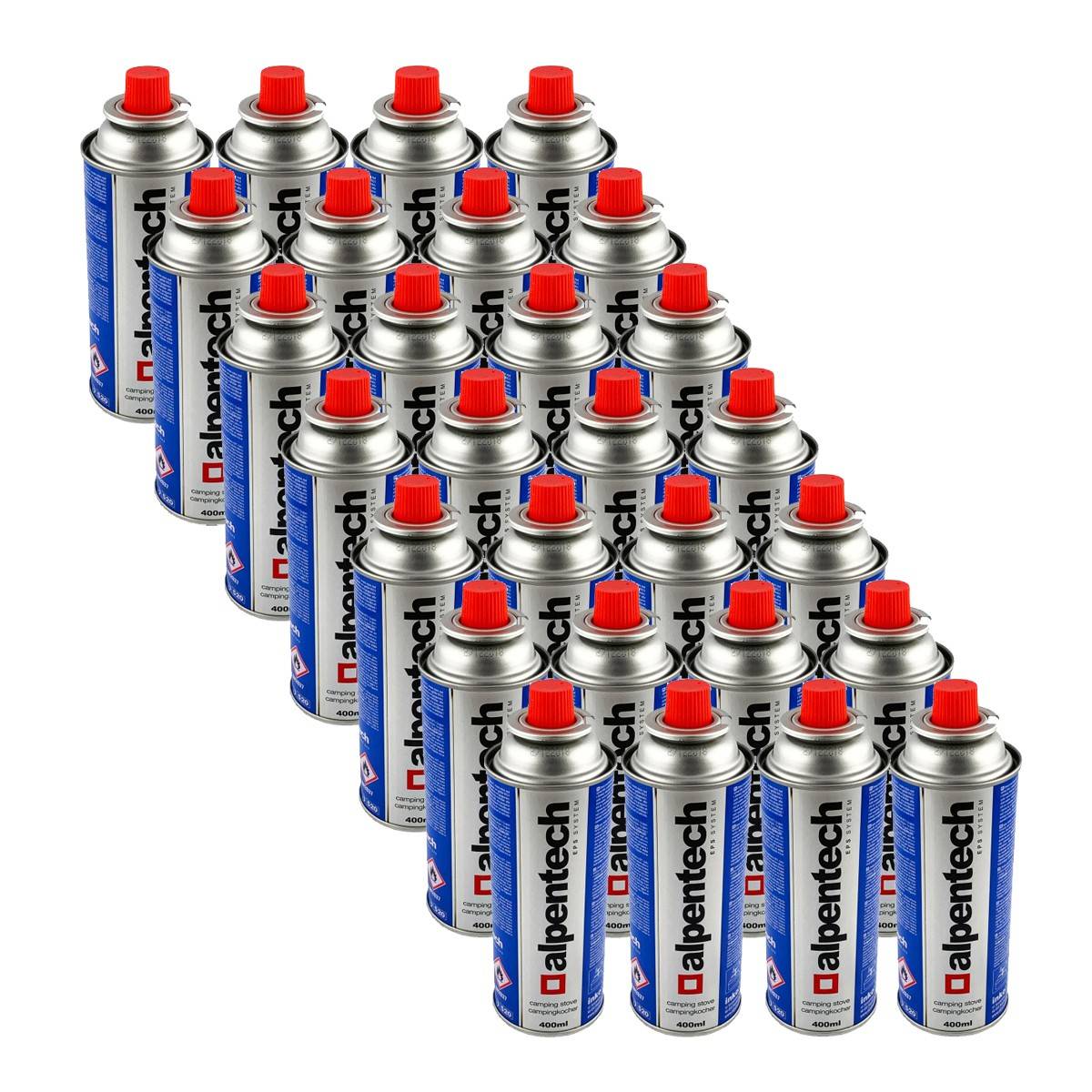 Pack de 28 Cartouches de gaz 250g Butane Bouteille de gaz Camping Réchaud Désherbeur ALPENTECH - Imagen 1