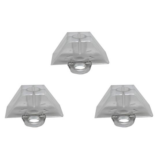 50 Cales de fixation pour plaque nervurée à onde GRECA - Coloris - Translucide