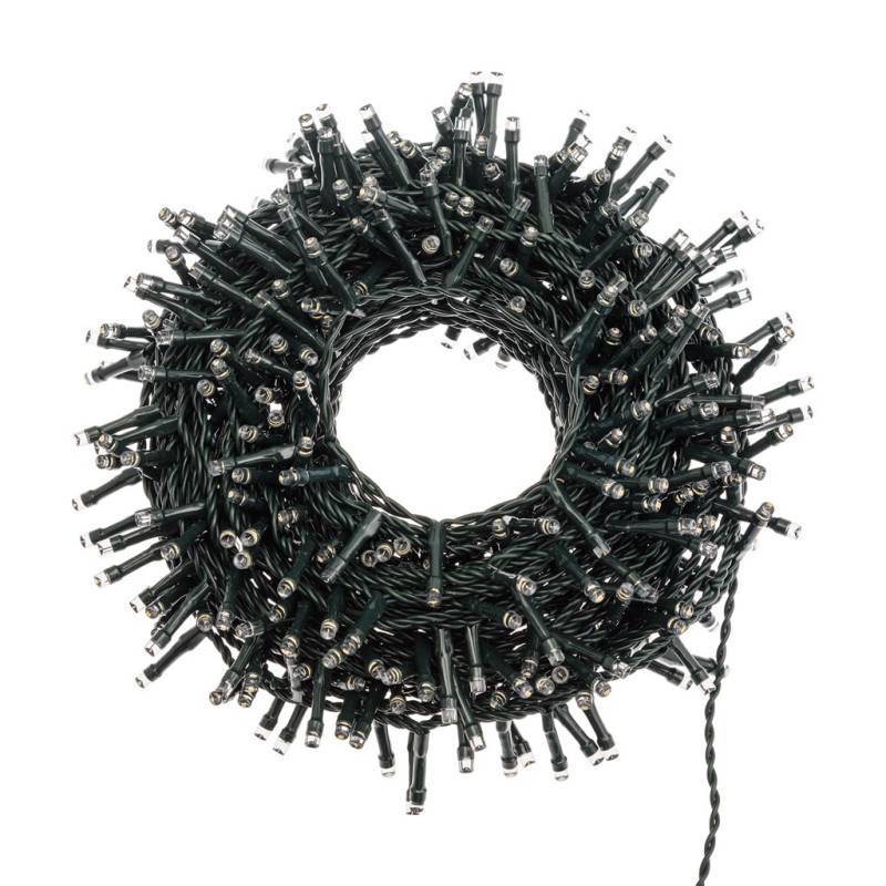 Lotti - Guirlande led 40M 1000 LED multicolore 8 jeux de lumière mémoire câble vert extérieur Lotti - Imagen 7