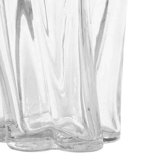 Vase Design en Verre "Noeli" 25cm Transparent - Image 3