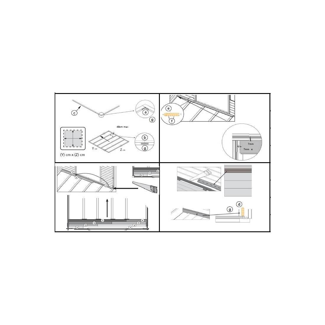 Altanka - Plancher universel pour abris de jardin - 18 mm - paquet de 3 m2 - Traité - POD05 - ALTANKA - Imagen 2