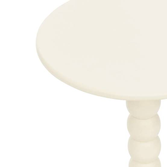 Table d'Appoint Design "Chamlo" 46cm Ivoire - Image 2