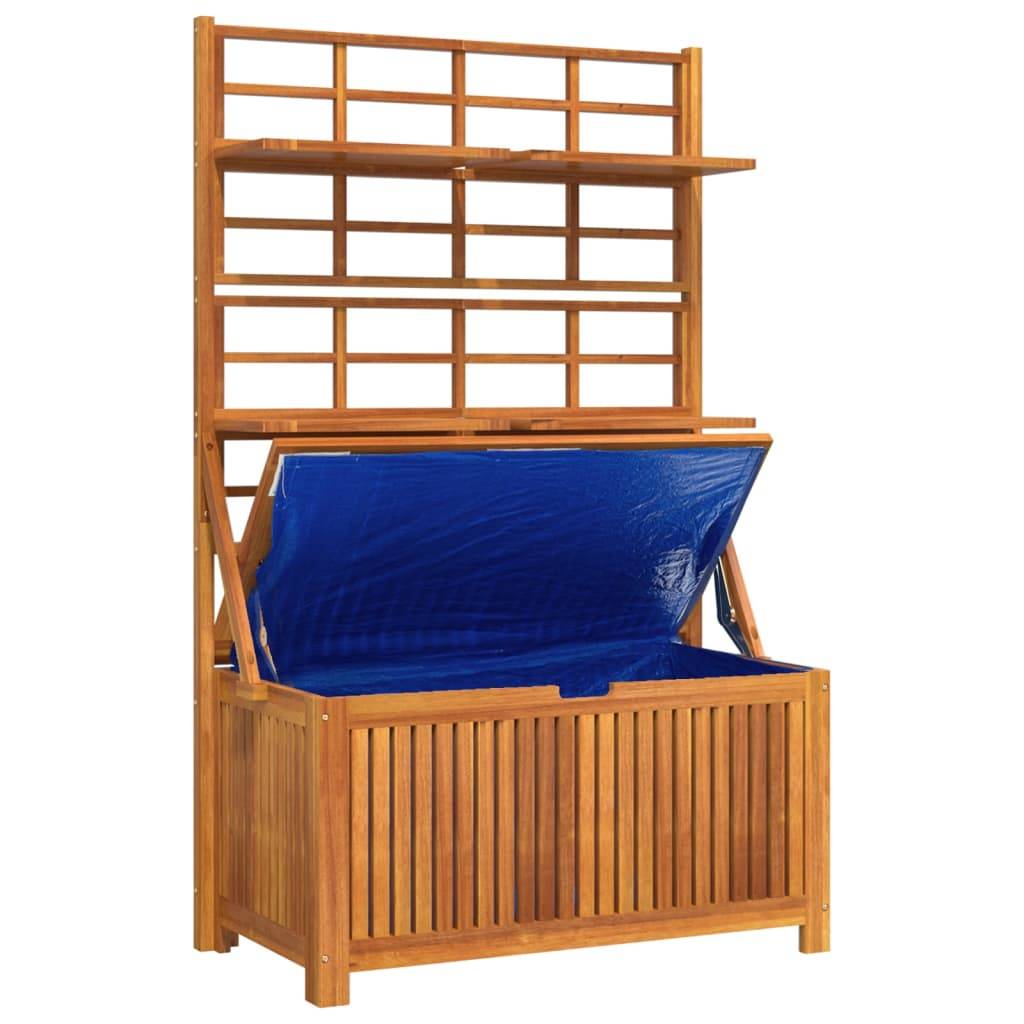 Vidaxl - Boîte de rangement avec treillis 99x50x160 cm Acacia massif vidaXL 318760 - Imagen 10