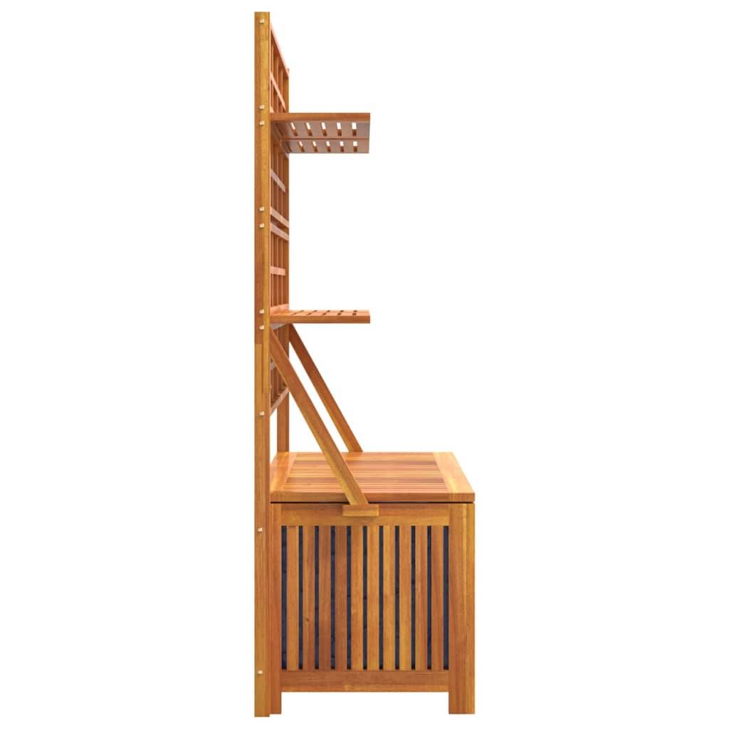 Vidaxl - Boîte de rangement avec treillis 99x50x160 cm Acacia massif vidaXL 318760 - Imagen 7