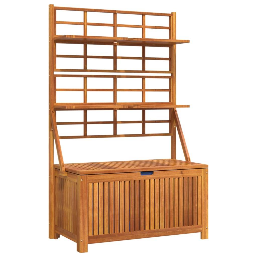 Vidaxl - Boîte de rangement avec treillis 99x50x160 cm Acacia massif vidaXL 318760 - Imagen 2