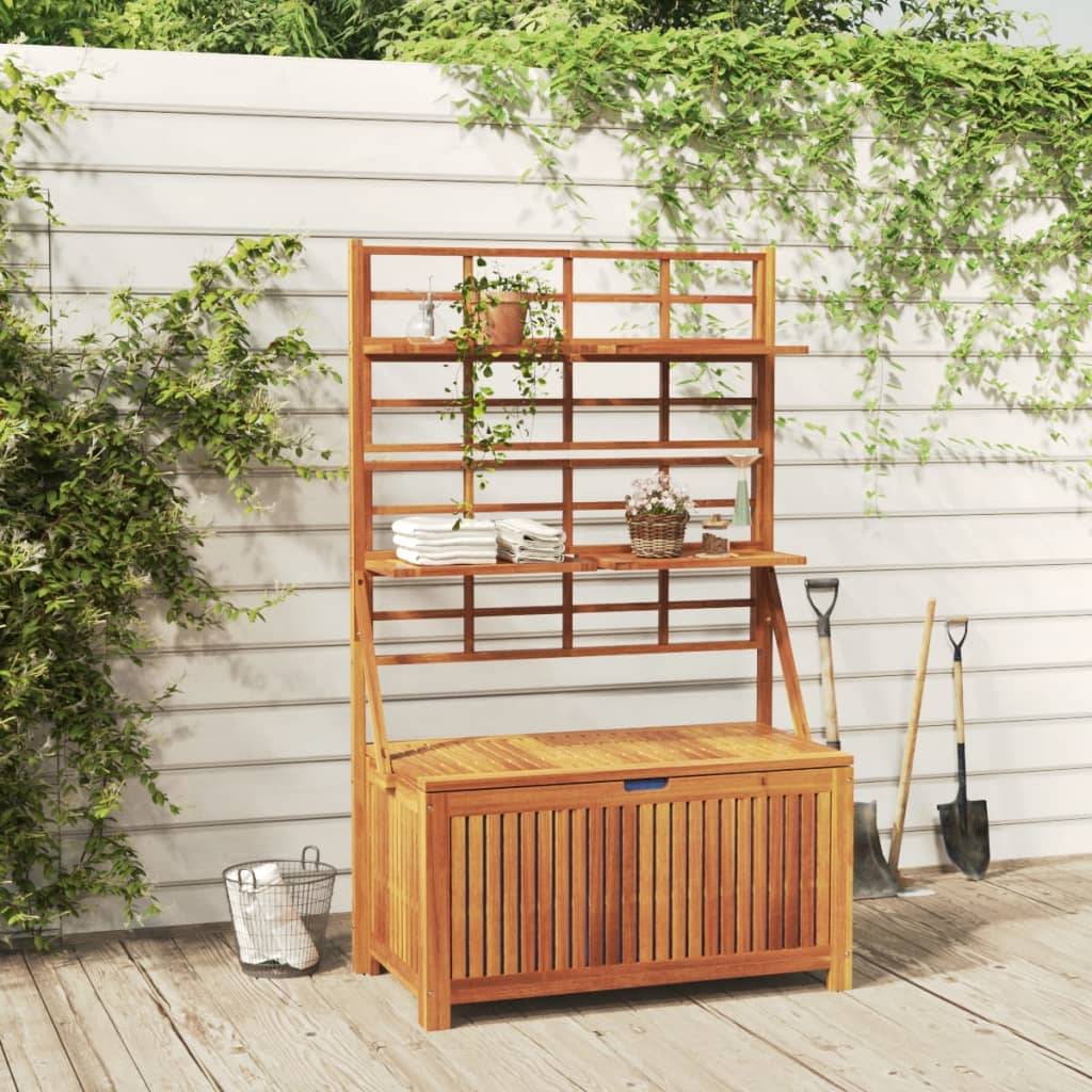 Vidaxl - Boîte de rangement avec treillis 99x50x160 cm Acacia massif vidaXL 318760 - Imagen 1