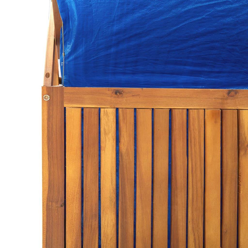 Vidaxl - Boîte de rangement avec treillis 99x50x160 cm Acacia massif vidaXL 318760 - Imagen 4