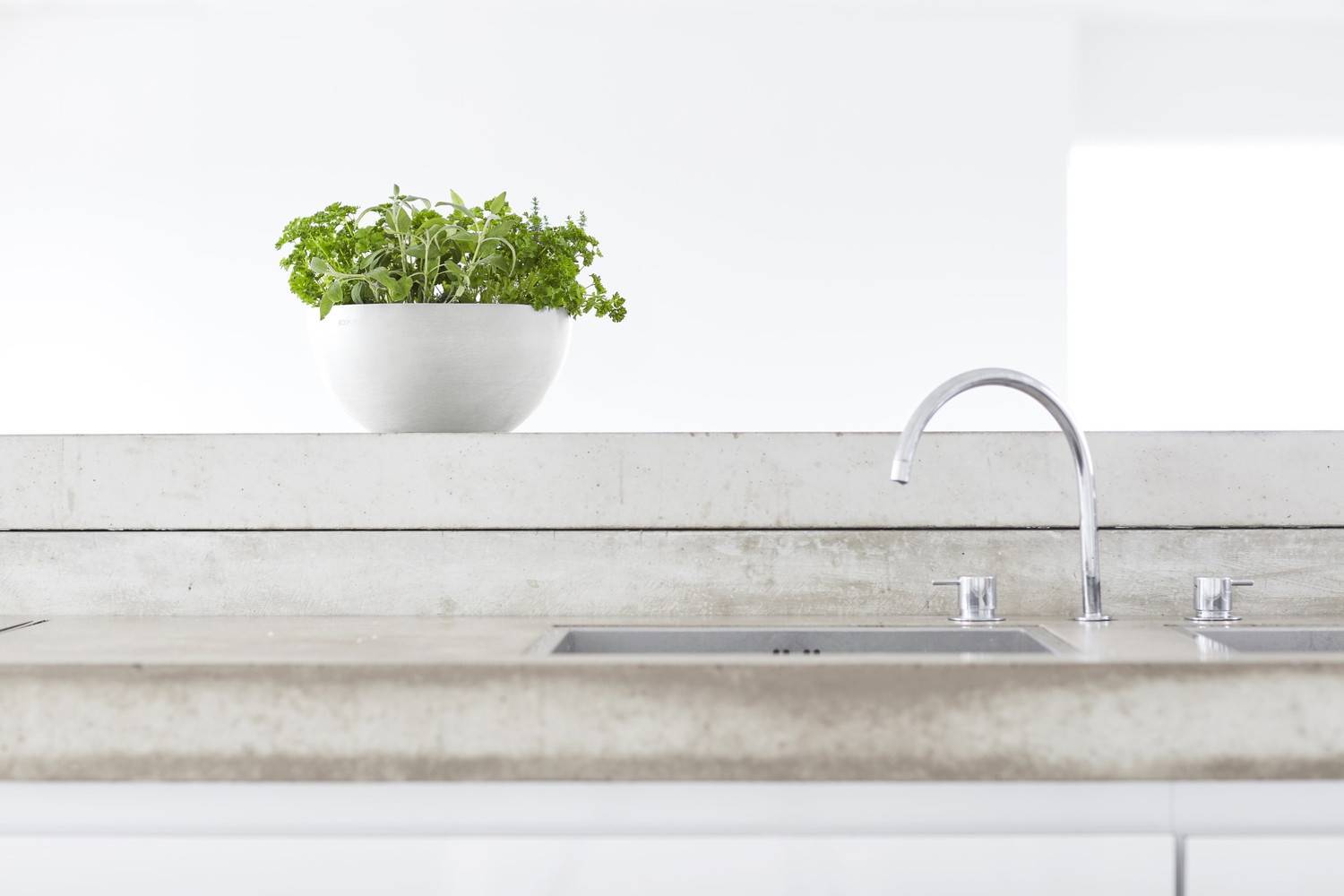 Ecopots - Pot Rond Brussels 25 Blanc Pur - Ø 25 x H. 12 cm - 3,6 L ECOPOTS - Imagen 3