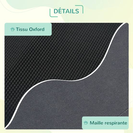 Lit surélevé chien métal extérieur aération maximale avec auvent 92x76cm gris - ComfortXL Outdoor Living - Image 8