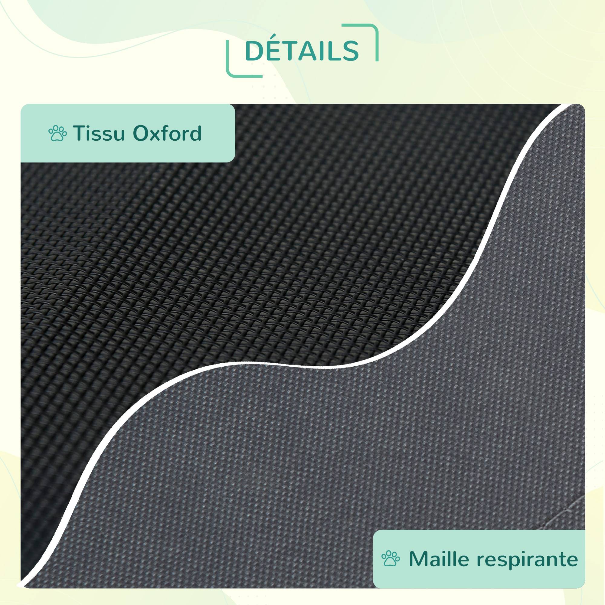 Lit surélevé chien métal extérieur aération maximale avec auvent 92x76cm gris - ComfortXL Outdoor Living - Image 8