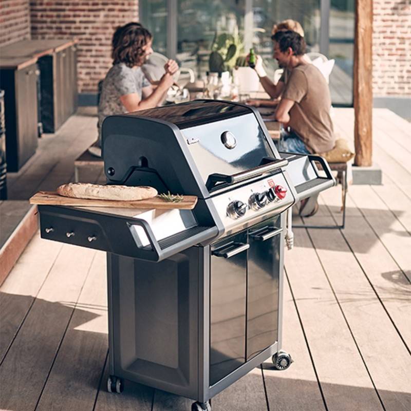 Barbecue Monroe Black Pro 3K Turbo - ENDERS - 3 brûleurs dont 1 Turbo Zone + plaque plancha offerte - Image 5
