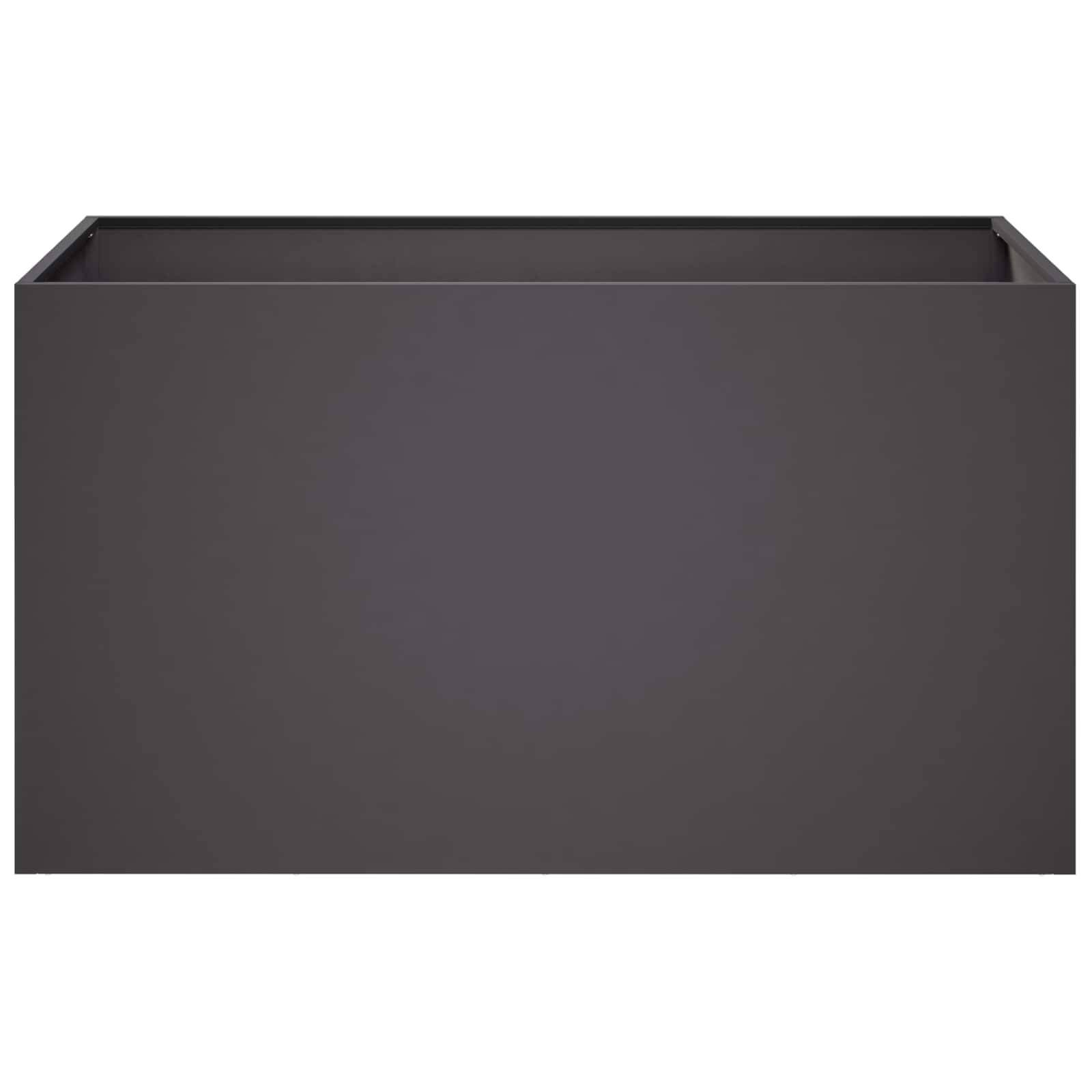 Vidaxl - Cache-pot de jardin 2 pc Noir 80 x 50 x 50 cm vidaXL 8005261 - Image 5