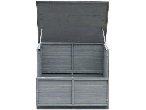 Habitat Et Jardin - Coffre De Jardin En Bois "caja" - 137 X 91 X 121 Cm - Anthracite -habitat Et Jardin - Image 2