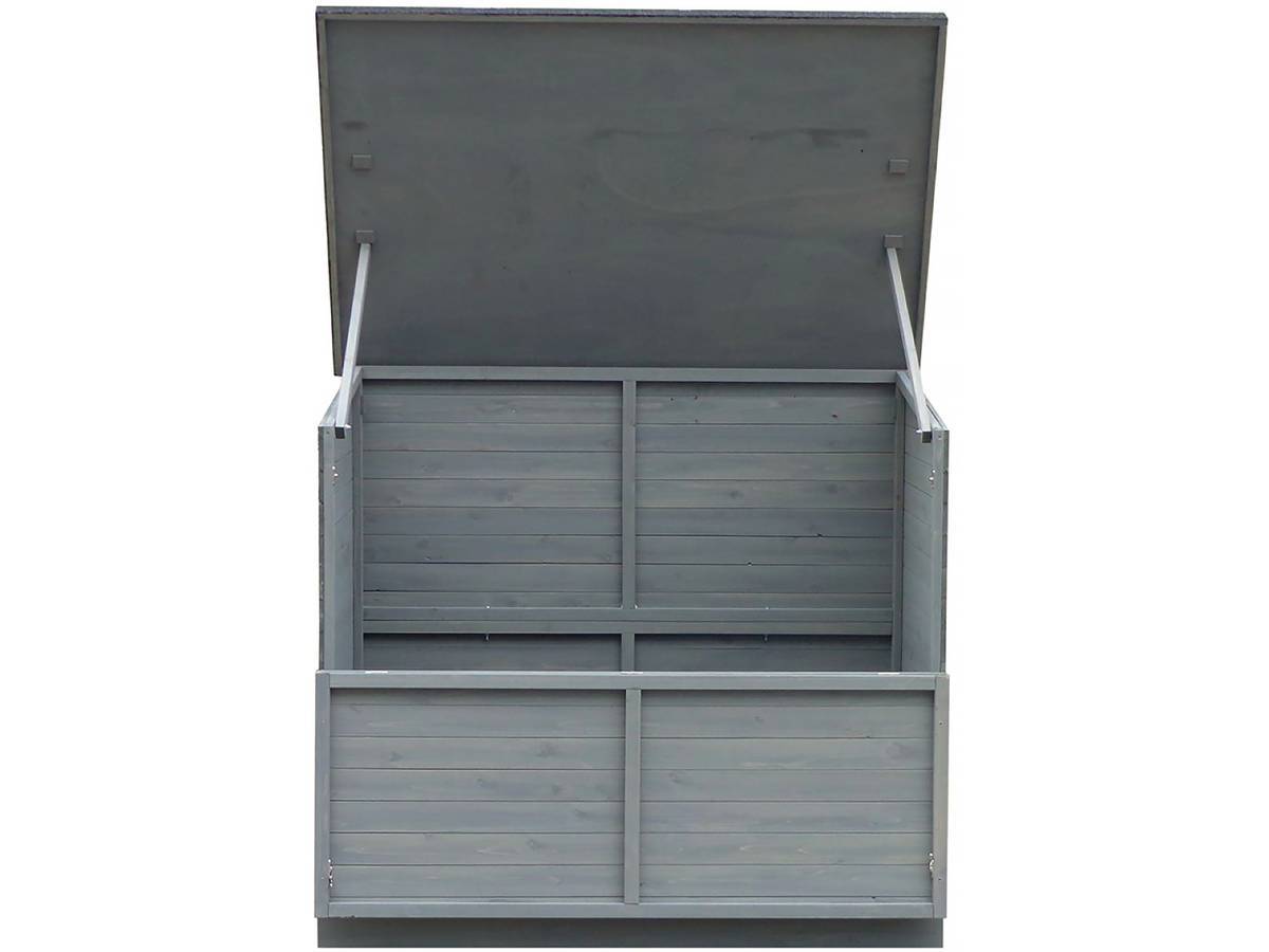 Habitat Et Jardin - Coffre De Jardin En Bois "caja" - 137 X 91 X 121 Cm - Anthracite -habitat Et Jardin - Imagen 2