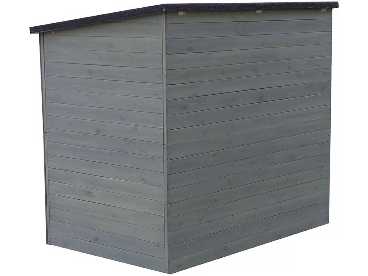Habitat Et Jardin - Coffre De Jardin En Bois "caja" - 137 X 91 X 121 Cm - Anthracite -habitat Et Jardin - Imagen 4