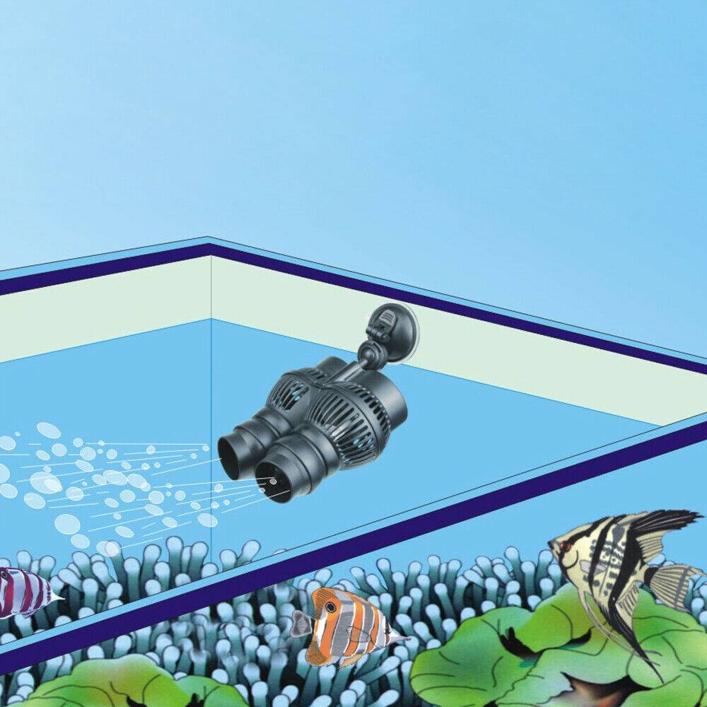 Helloshop26 - Pompe brassage wavemaker ventouse 12000 litres par heure 24 watts aquarium eau pompe - Imagen 6
