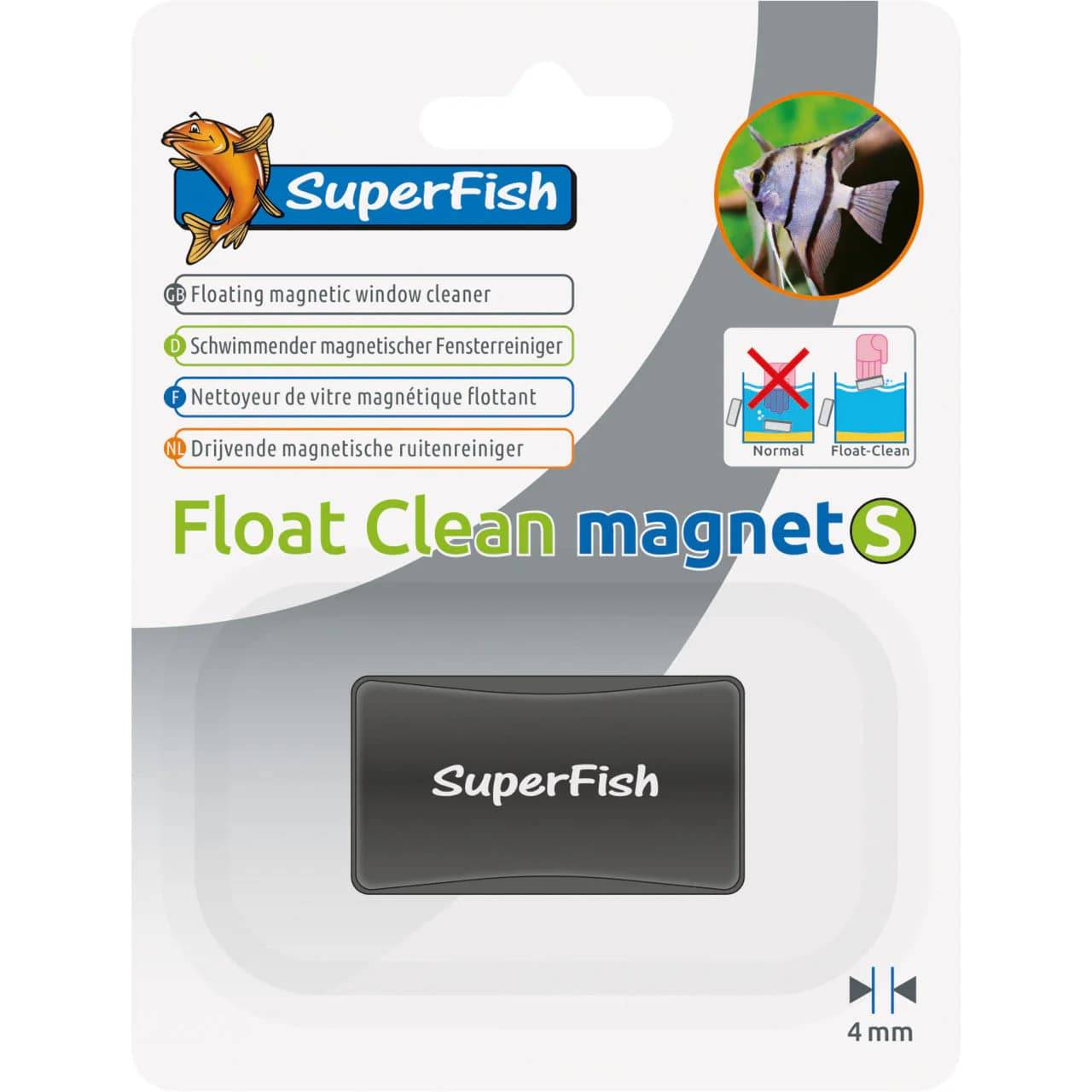 Superfish - Nettoyeur magnétique flottant Gris 4 mm - SUPERFISH