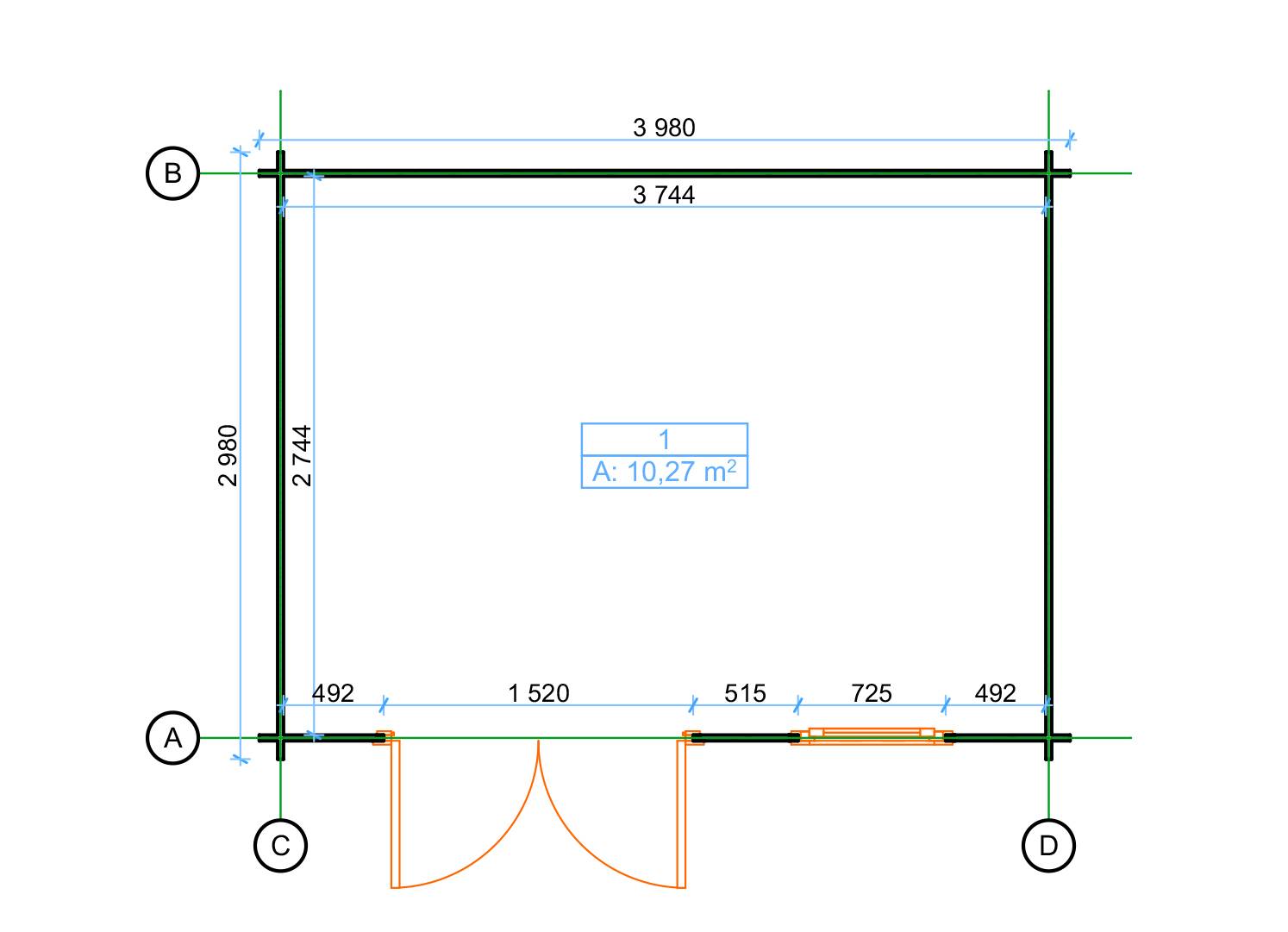 Eden Partenaire Jardin - Abri de jardin en bois mono pente de 10m² (3m98x2m48) - Image 5