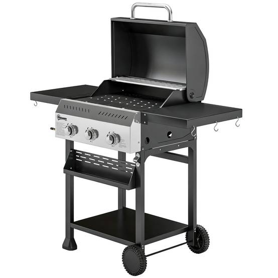 PANGIVO - Barbecue à gaz acier inoxydable gris 123 x 57 x 102 cm - PANGIVO - Image 2