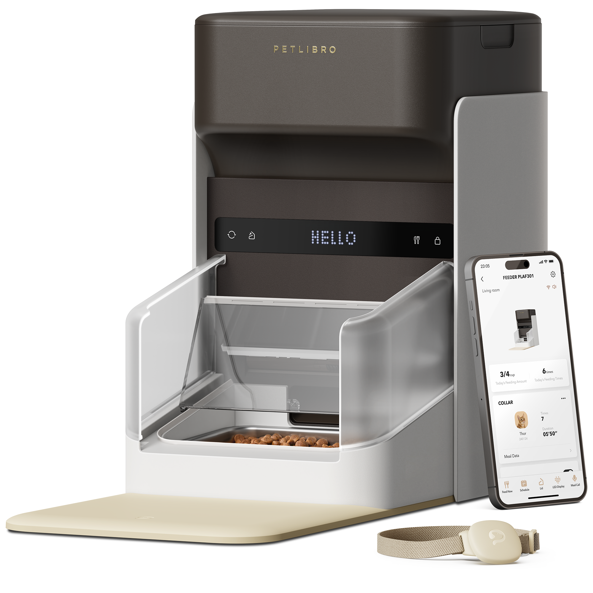 Petlibro - Distributeur automatique de croquettes RFID One pour chat et chien - Petlibro