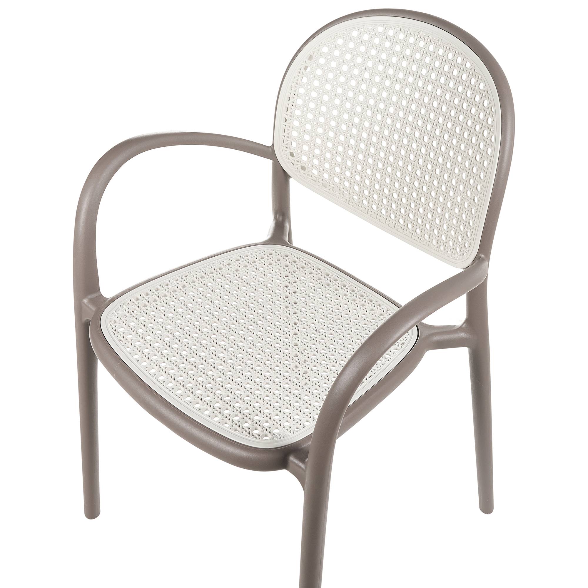Beliani - Chaise de jardin Polypropylène Marron clair POVOLETTO - 50x50x85- Beliani - Image 4