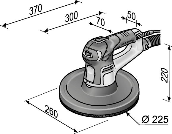 Ponceuse Handy Girafe GCE 6-ECSS tête FLEX - 497568 - Imagen 5