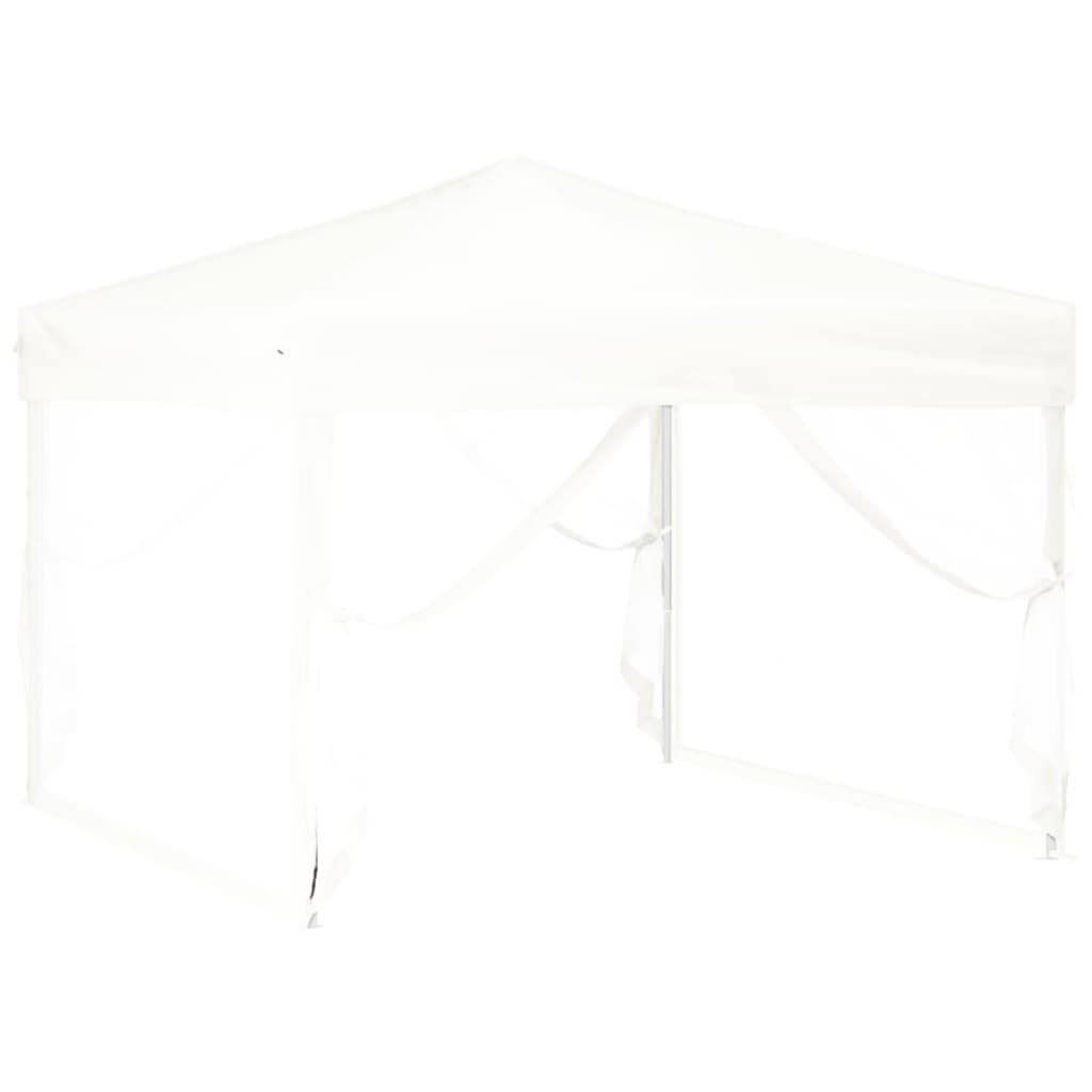 ComfortXL - Tente de Fête Pliante Acier avec Murs Protection Solaire pour Mariage Jardin Blanc 3x3 m – ComfortXL Outdoor Living - Image 3