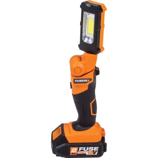 Lampe d'inspection électrique sans fil 18V pliante et tournante 180° avec batterie et chargeur Fuse VLN 9120. - Image 2