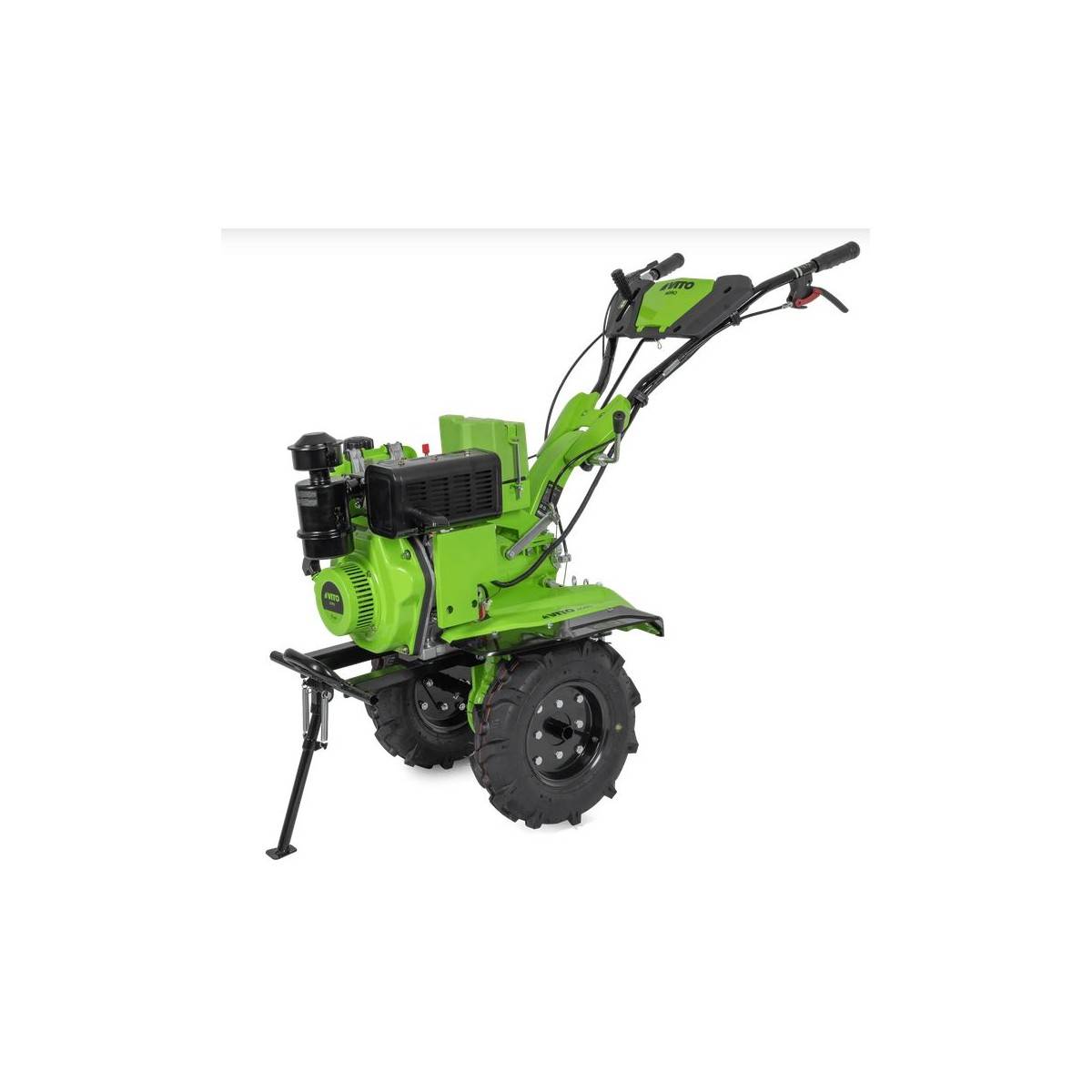 Motobineuse Diesel Moteur 4T 7 CV 246 cm3 Motoculteur avec fraises et butteur Démarrage électrique VITO - Image 1