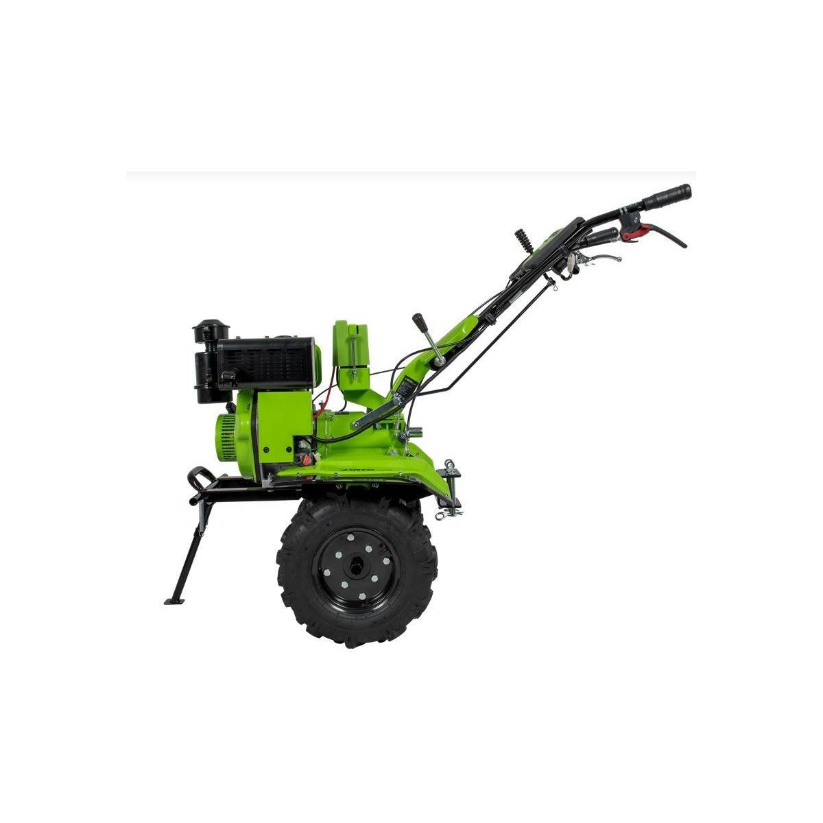 Motobineuse Diesel Moteur 4T 7 CV 246 cm3 Motoculteur avec fraises et butteur Démarrage électrique VITO - Imagen 3