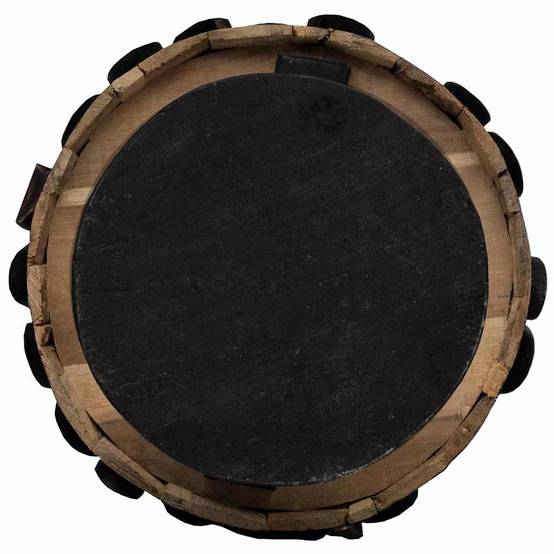 Sapin de Noël en bois de teck massif décoratif pour intérieur Marron 150 cm – ComfortXL Outdoor Living - Image 8