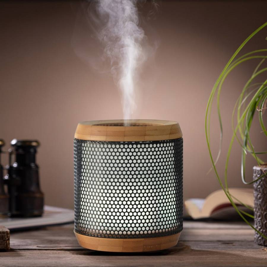 Zen'Arôme Diffuseur Huile Essentielle Elipsia + 3 Huiles Essentielles "Spécial Sport" - Matériaux Naturels Bambou et Métal - Image 2